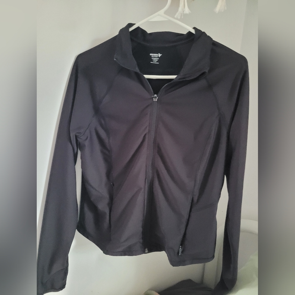 Womens Old Navy Active Black Full-Zip Jacket